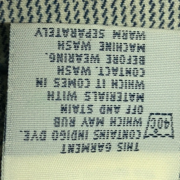 Vintage Unionbay blue/white stripes skirt size 7 - Picture 6 of 8